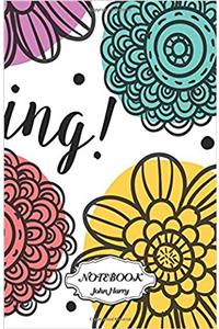 Flower Pattern No.1: Small Pocket Notebook Journal Diary