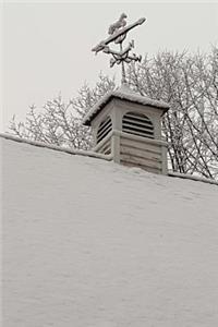 Journal Winter Weathervane Snow Covered Roof