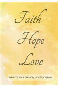 Bible Study and Sermon Notes Journal