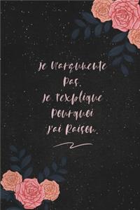 Je N'argumente Pas. Je T'explique Pourquoi J'ai Raison.