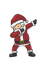 Christmas Dabbing Santa Notebook