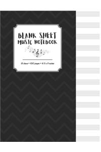 Blank Sheet Music Notebook