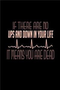 If there are no ups and down in your life it means you are dead