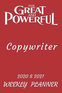 2020 & 2021 Two-Year Daily Planner - Best Gift For Copywriter - Funny Appointment Book - Two Year Weekly Agenda Notebook For Copy Writing Goals & Tasks