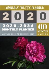 2020-2024 monthly planner: 2020-2024 Five Year Planner - 60 Months Calendar, 5 Year Appointment Calendar, Business Planners, Agenda Schedule Organizer Logbook and Journal - fl