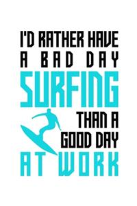I'd rather have a bad day surfing than a good day at work