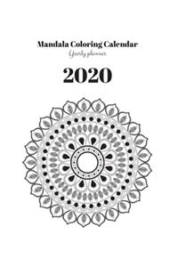 Mandala Coloring Calendar 2020
