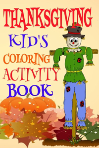 Thanksgiving Kids Coloring Activity Book