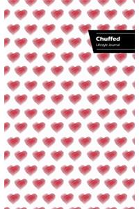 Chuffed Lifestyle Journal, Write-in Notebook, Dotted Lines, Wide Ruled, Medium Size 6 x 9 Inch (A5) Hardcover (White)