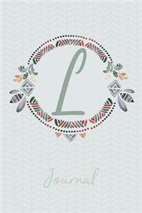 Beautiful Bohemian Style Journal with Initial