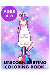 Unicorn Farting Coloring Book for Kids Ages 4-8