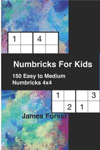 Numbricks For Kids 150 Easy to Medium Numbricks 4x4