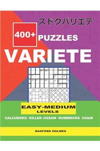 400+ puzzles VARIETE Easy - Medium levels Calcudoku Killer Jigsaw Numbricks Chain