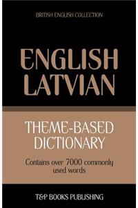 Theme-based dictionary British English-Latvian - 7000 words