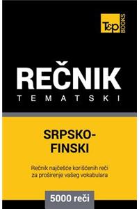 Srpsko-Finski Tematski Recnik - 5000 Korisnih Reci