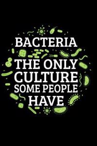 Bacteria the Only Culture Some People Have