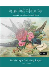 Vintage Birds Coloring Fun
