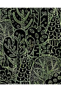 Journal Notebook Forest Trees Pattern 8