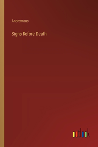 Signs Before Death