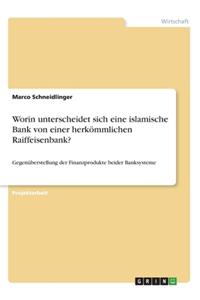 Worin unterscheidet sich eine islamische Bank von einer herkömmlichen Raiffeisenbank?: Gegenüberstellung der Finanzprodukte beider Banksysteme