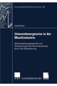 Unternehmergewinn in Der Musikindustrie