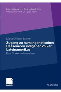 Zugang Zu Humangenetischen Ressourcen Indigener Völker Lateinamerikas