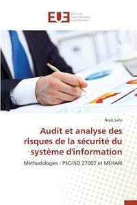 Audit Et Analyse Des Risques de la Sécurité Du Système d'Information