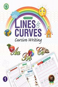 Evergreen Line & Curves (Cursive Writing) : Class 1
