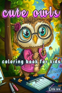 Cute Owls Coloring Book For Kids