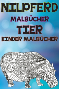 Malbucher - Kinder Malbucher - Tier - Nilpferd