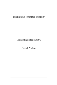 Isochronous timepiece resonator