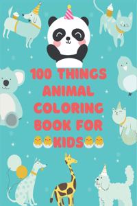 100 Thing animals coloring book