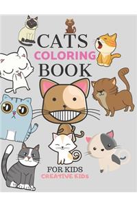 Cats Coloring Book For Kids
