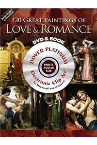 120 Great Paintings of Love and Romance CD-ROM and Book