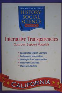 Houghton Mifflin Social Studies California: Interactive Transp LVL 3