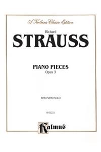 Piano Pieces, Opus 3