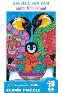 Angelea Van Dam Winter Wonderland Floor Puzzle
