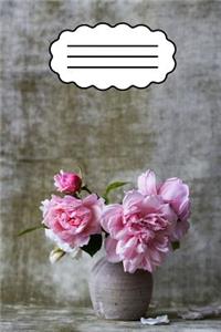 Notizbuch mit Blumen