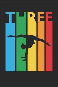 Gymnastics Notebook for 3 Year Old Boys and Girls - Colorful Gymnastics Journal - 3rd Birthday Gift for Gymnast Diary