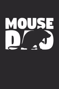 Mouse Notebook 'Mouse Dad' - Mouse Diary - Father's Day Gift for Animal Lover - Mens Writing Journal