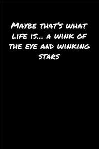 Maybe That's What Life Is� A Wink Of The Eye and Winking Stars