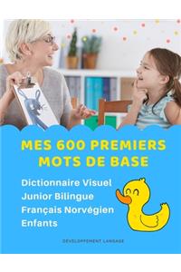 Mes 600 Premiers Mots de Base Dictionnaire Visuel Junior Bilingue Français Norvégien Enfants