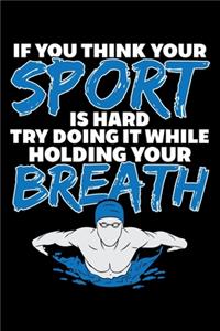 If You Think Your Sport Is Hard Try Doing It While Holding Your Breath