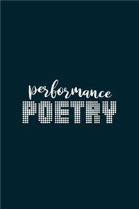 Poetic Form (Performance Poetry) Notebook