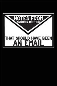 Notes From Another Meeting That Should Have Been An Email