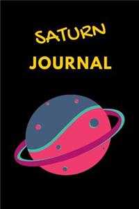 Saturn Journal: lined saturn journal notebook notepad diary to write in