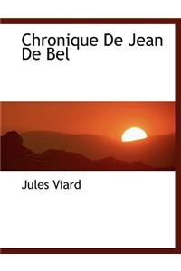 Chronique de Jean de Bel