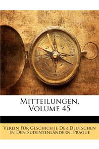 Mitteilungen, XLV Jahrgang