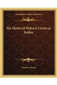 Medieval Hebrew Leviticus Rabba