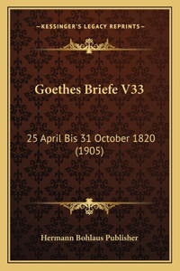 Goethes Briefe V33